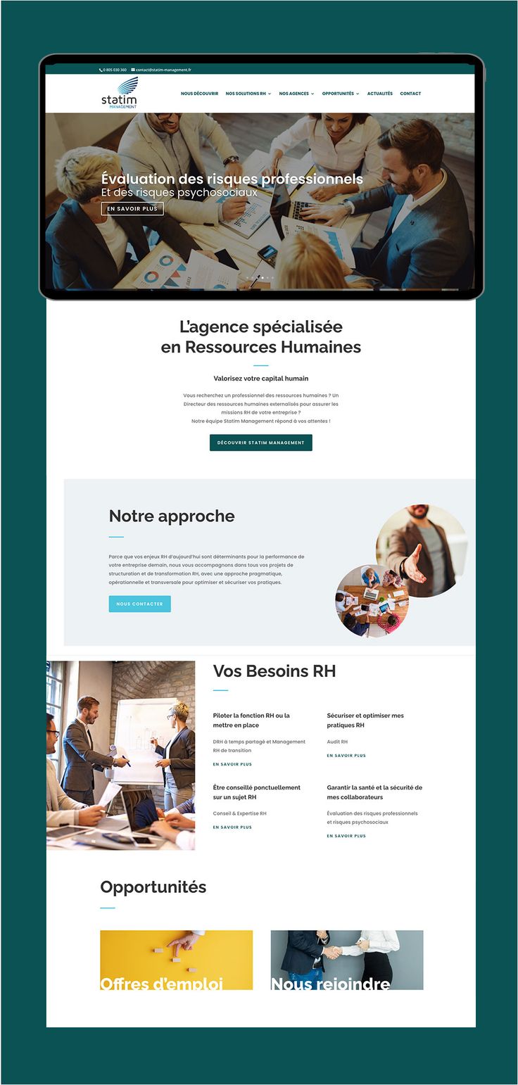 Site vitrine moderne
